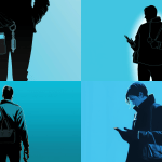 A_black_silhouette_with_light_blue_background_of_a_phone-lock-pouch